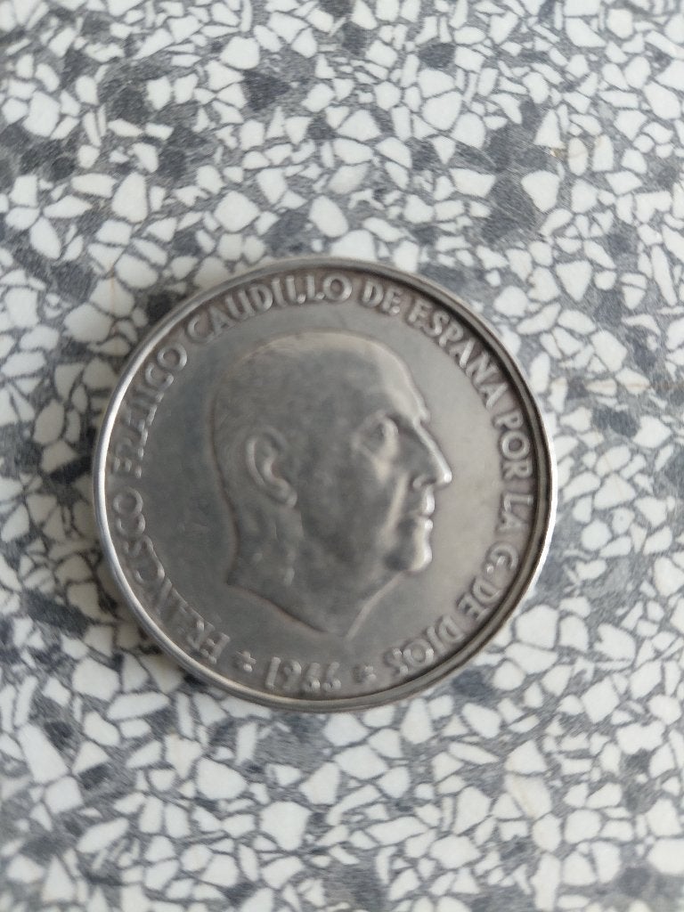 Zilveren 100 peseta munt uit 1966, Verzenden, Overige landen, Losse munt, Zilver