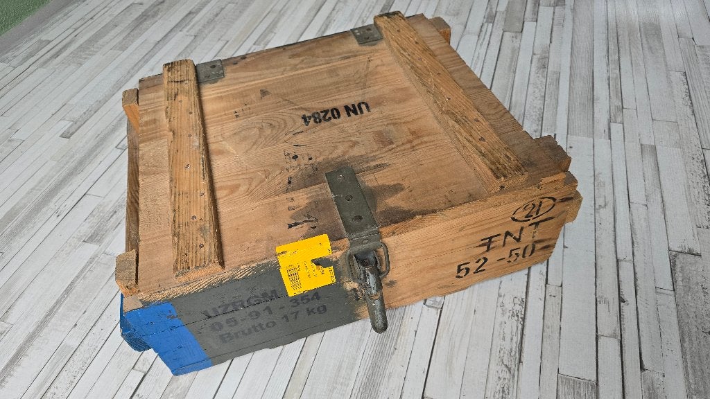 Houten munitie kist, Nieuw, Minder dan 50 cm, Ophalen of Verzenden, 5 – 50