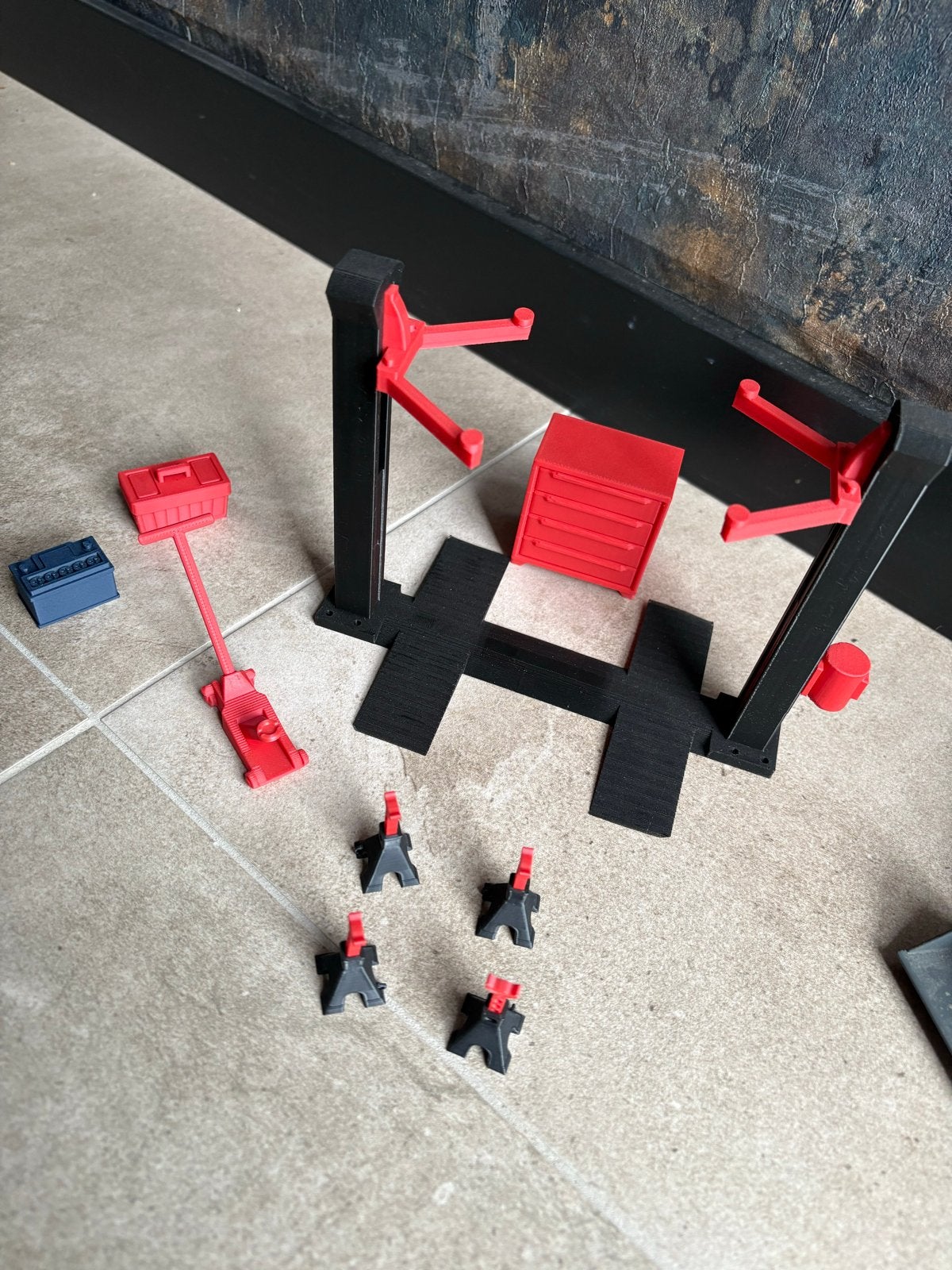 3D Geprinte 2-Koloms Brug met Accessoires, Nieuw, Ophalen, Overige merken, Groter dan 1:32