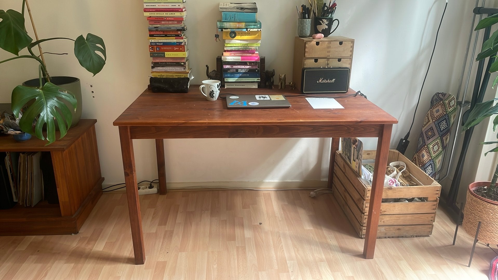 IKEA Ingo grenen tafel, Antiek en Kunst, Ophalen