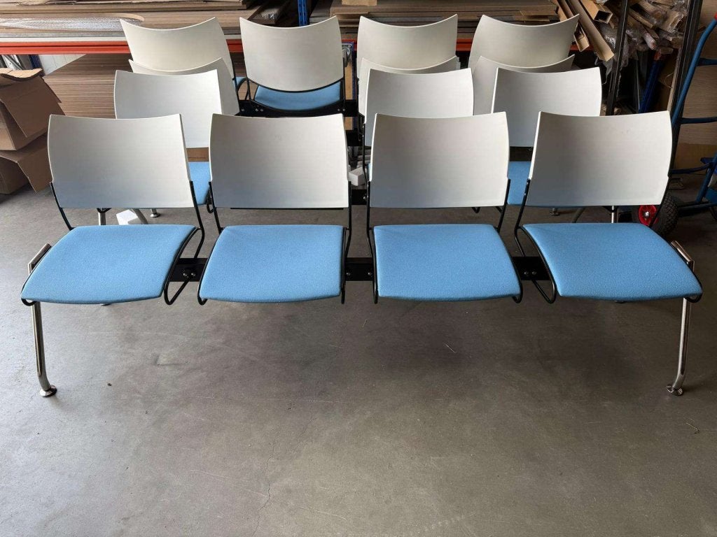 Casala curvy wachtkamerzit/wachtkamerbank / ontvangstbank, Niet ingevuld, Niet ingevuld, Driepersoons, Ophalen of Verzenden