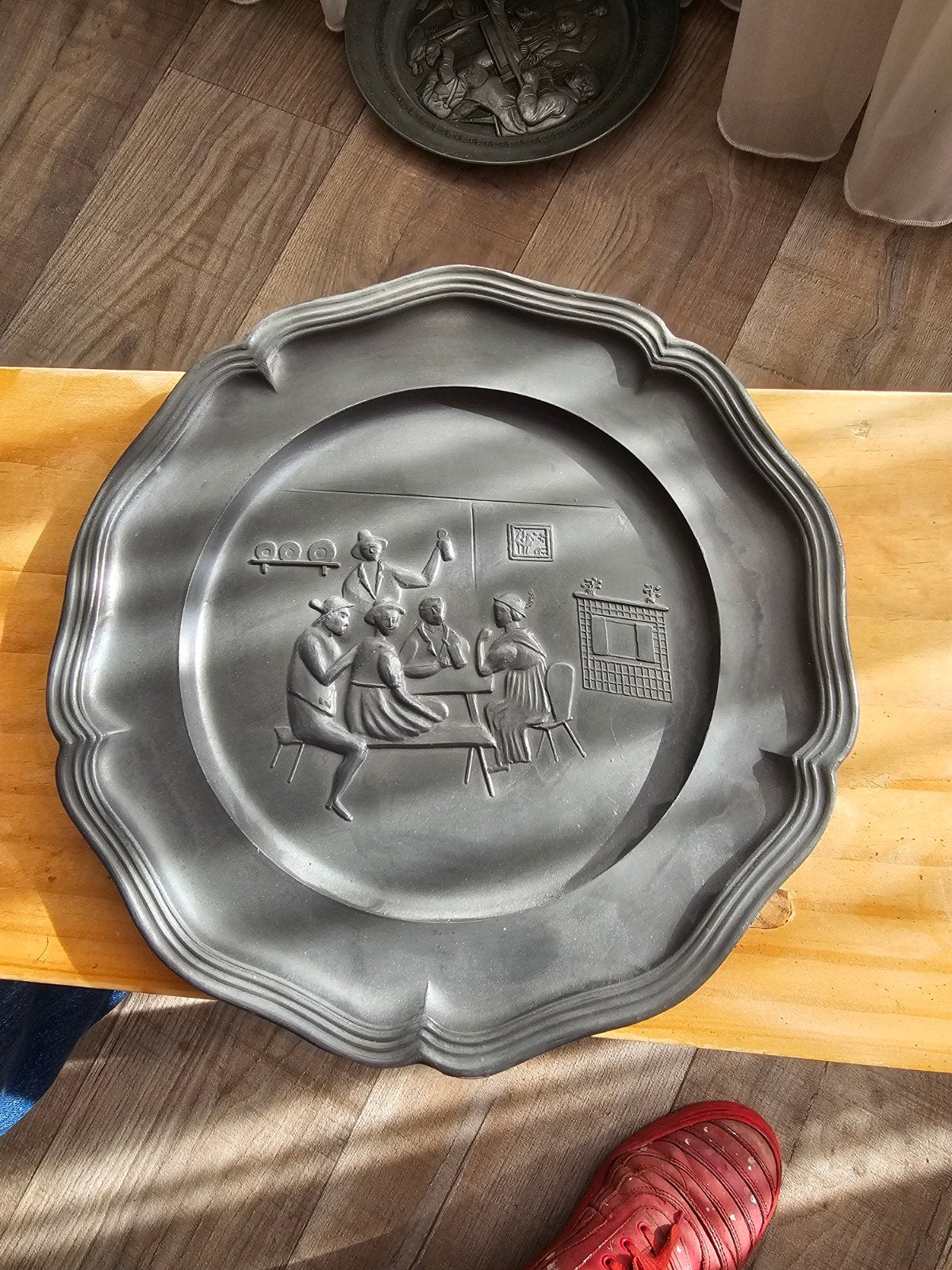 tinnen bord, Antiek en Kunst, Ophalen of Verzenden