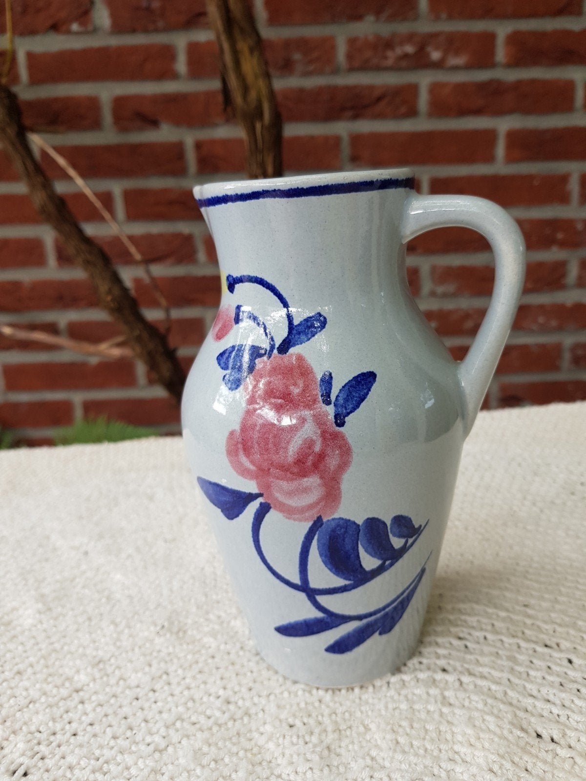 Vintage Villeroy & Boch kan / vaas - "Saar" handgeschilderd, Verzenden