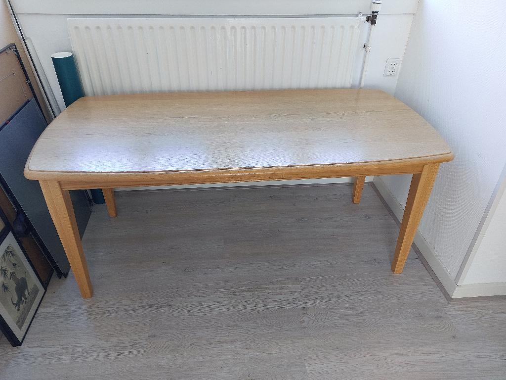 Massief houten eettafel 180x90cm, Huis en Inrichting, Ophalen, Gebruikt, Eikenhout, 50 tot 100 cm