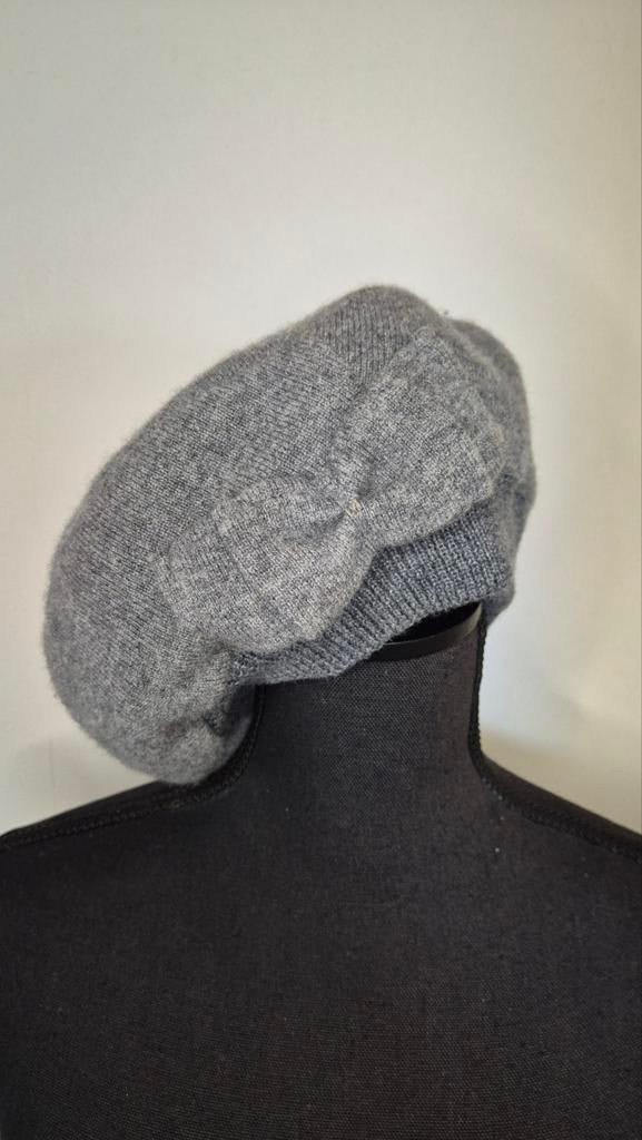 Anna Rizzo Grijze Baret Kasjmier met Strik cashmere grijs, Kleding | Dames, Hoeden en Petten, Ophalen of Verzenden