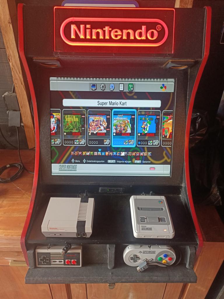 Nintendo Bartop DIY Mini NES SNES Arcade Machine, Spelcomputers en Games, Spelcomputers | Overige, Ophalen, Nintendo, Gebruikt