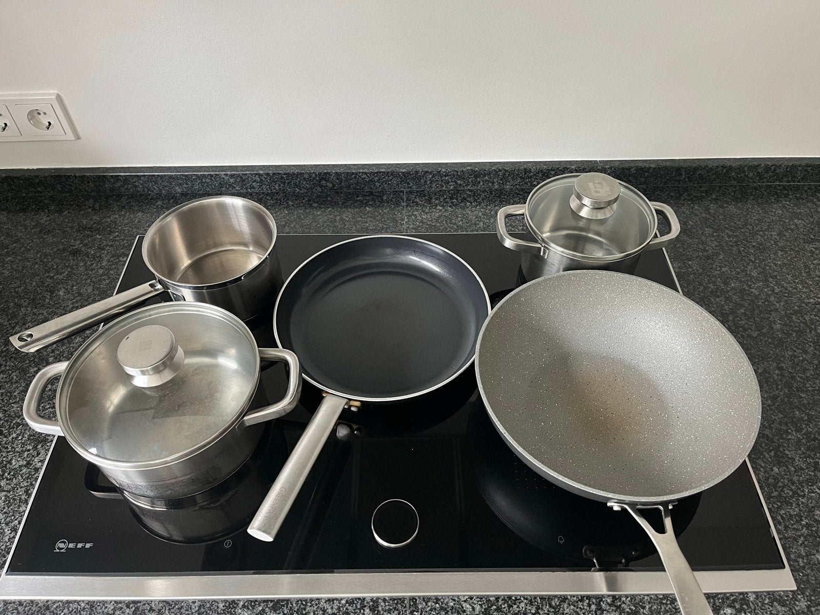 Neff Inductiekookplaat T58TS21N0 - 82,6cm breed, Ophalen, Zo goed als nieuw, Inbouw, Inductie