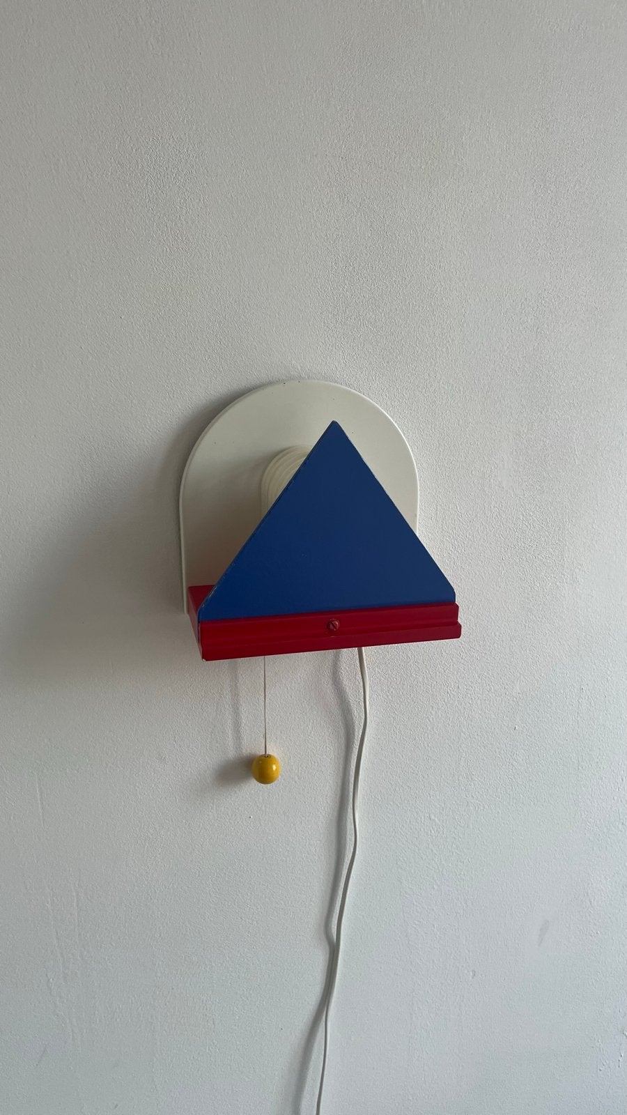Vintage Ikea Memphis Wandlamp - Kleurrijk Design, Huis en Inrichting, Ophalen, Gebruikt, Indirect licht, Meerkleurig