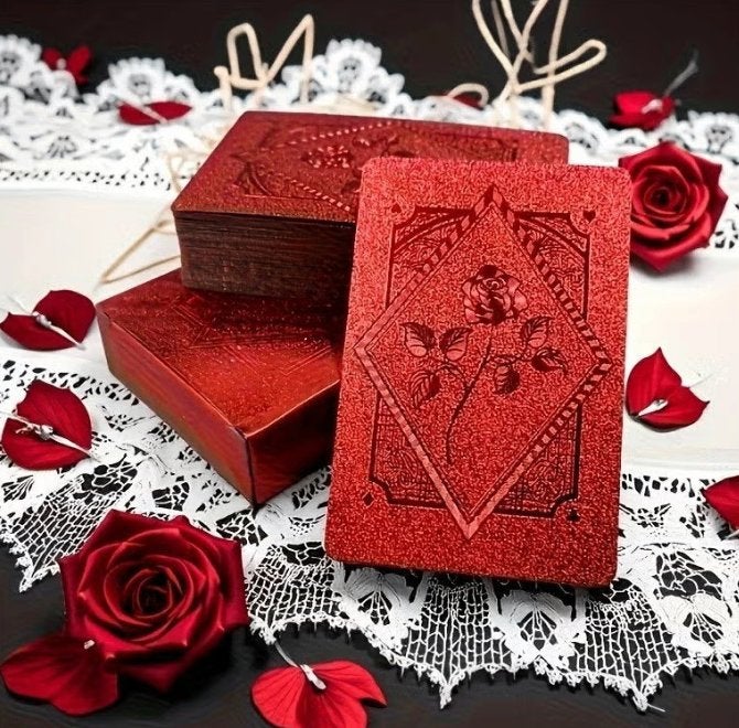 Red Rose waterdichte speelkaarten / poker set (54 kaarten), Ophalen of Verzenden, Nieuw, Speelkaart(en)