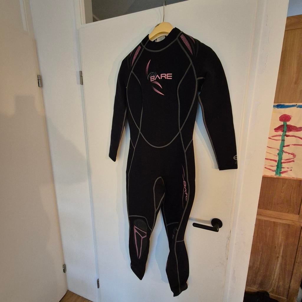 Bare langpak 2-3 mm. Maat M. Vrouw, Watersport en Boten, Ophalen of Verzenden, Zo goed als nieuw, Duikpak