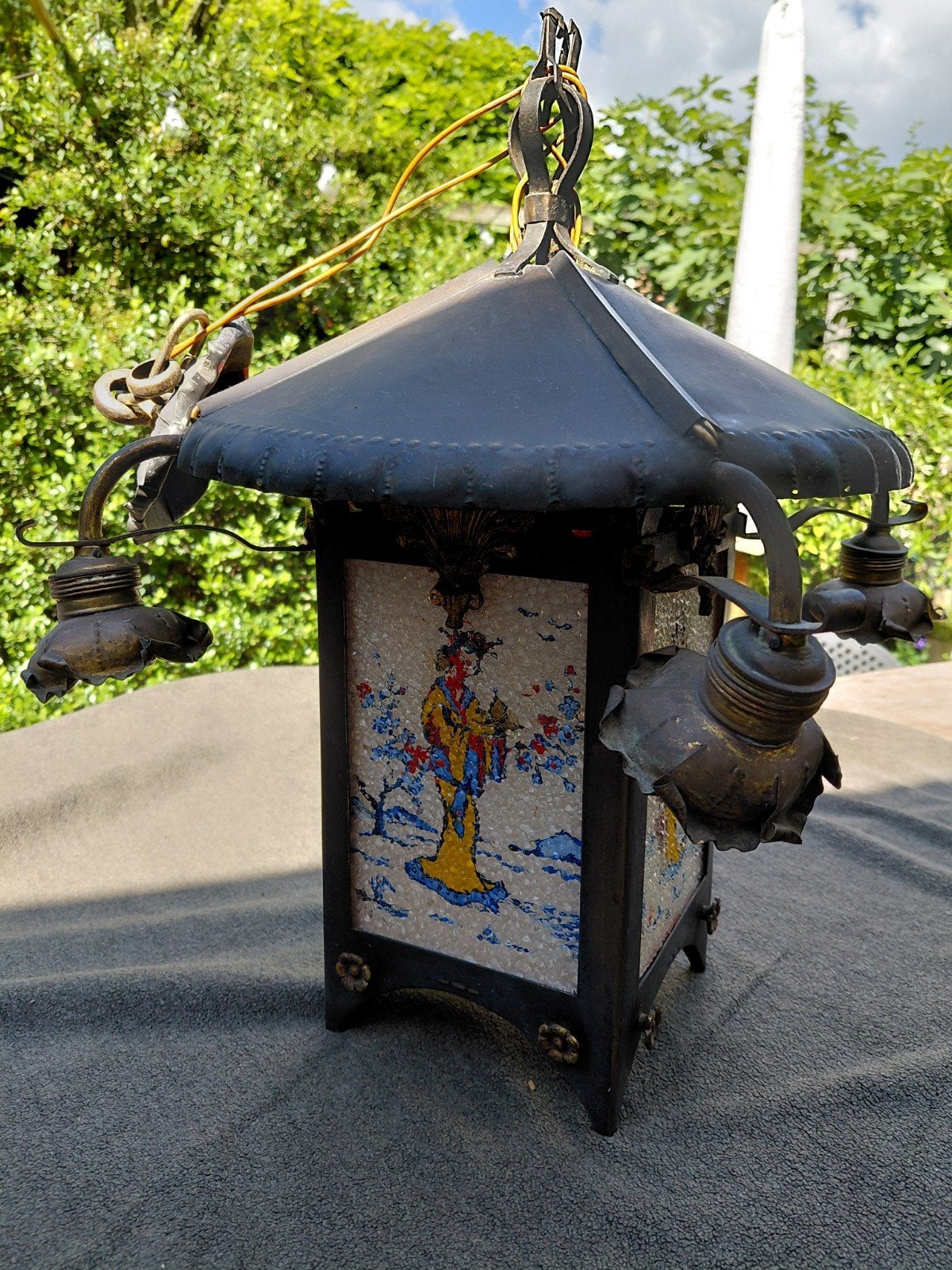 Antieke Oosterse Lantaarn, Antiek en Kunst, Ophalen of Verzenden
