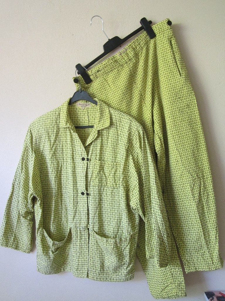 Mac&Maggie set - Blouse en broek maat L, Verzenden, Geel, Maat 46/48 (XL) of groter, Mac&Maggie