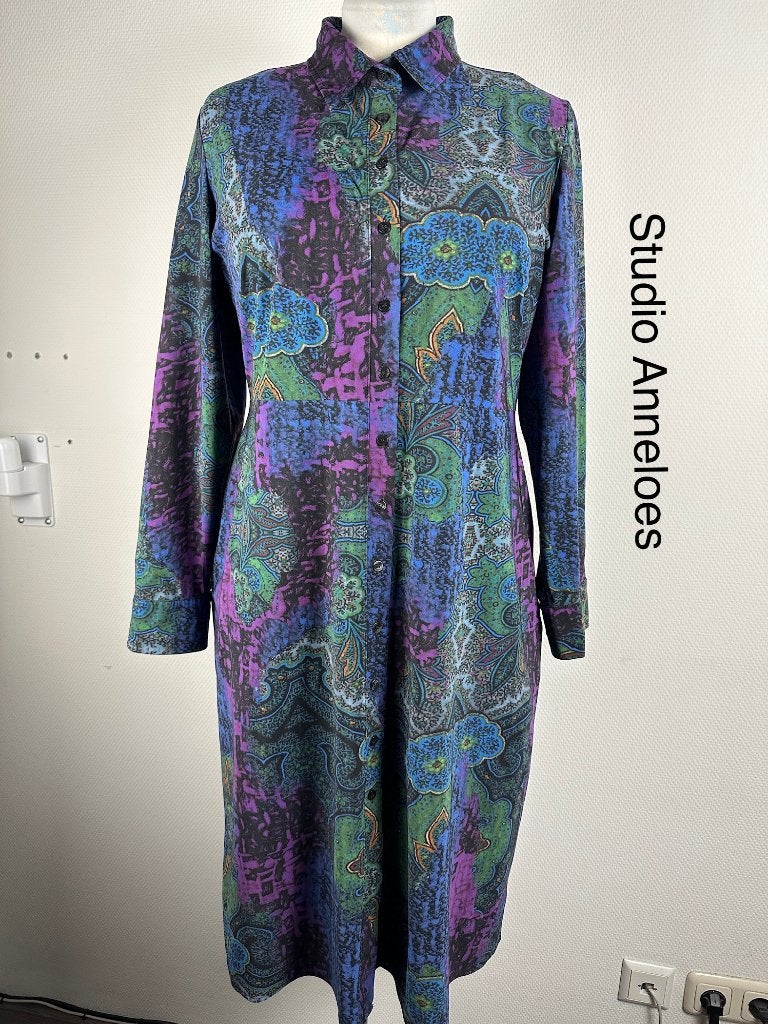 Studio Anneloes Jurk  (mt: 42) 20,3/9434, Studio Anneloes, Blauw, Studio Anneloes, Maat 42/44 (L)