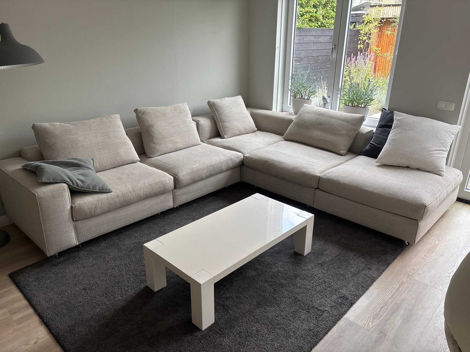 Linteloo moderne (lounge) hoekbank - Comfortabel en Ruim, Huis en Inrichting, Ophalen, 100 tot 125 cm, Hoekbank, 300 cm of meer