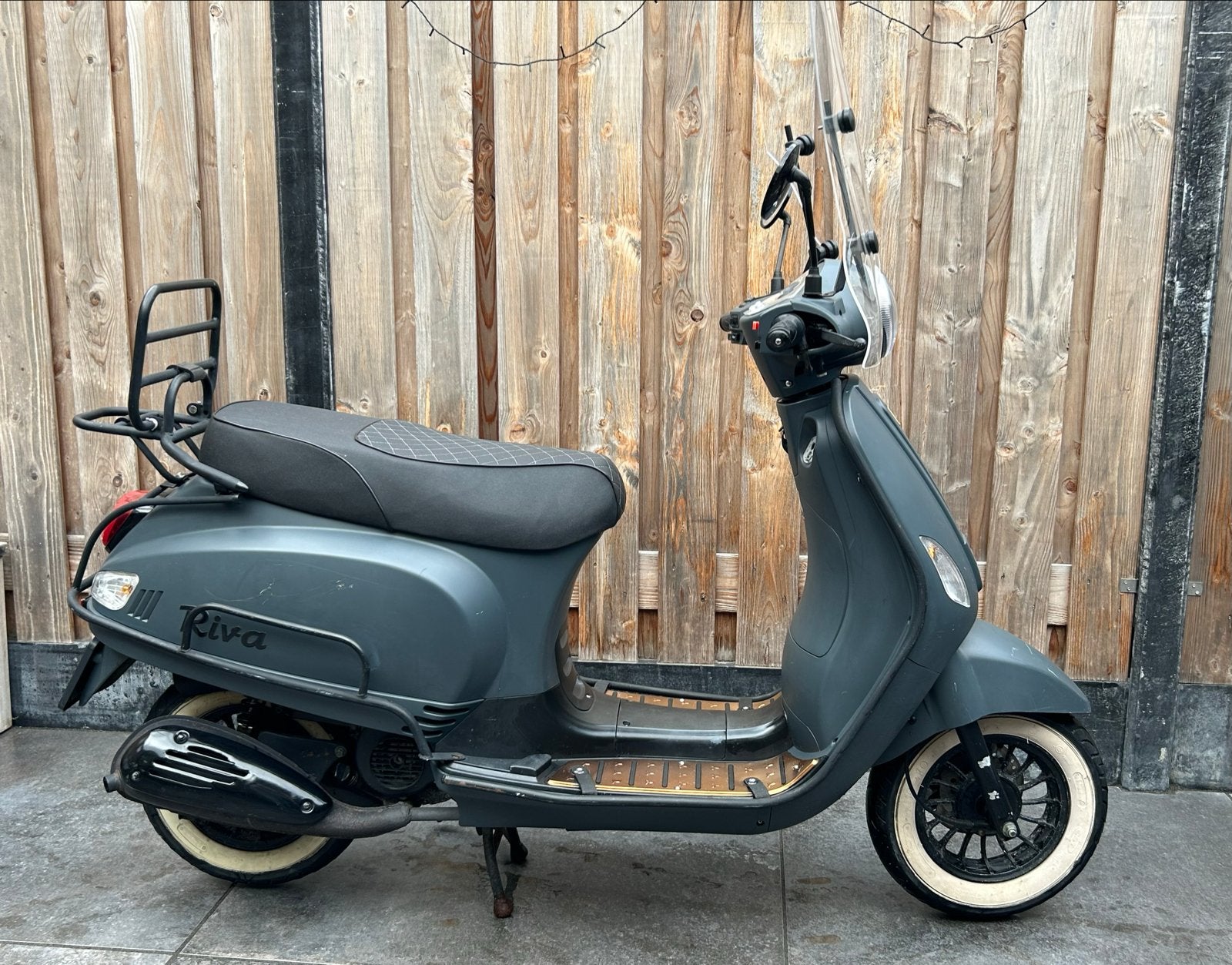 BTC Riva 1 Luxury Scooter - Mat Jeansblauw, Ophalen, Gebruikt, Overige merken