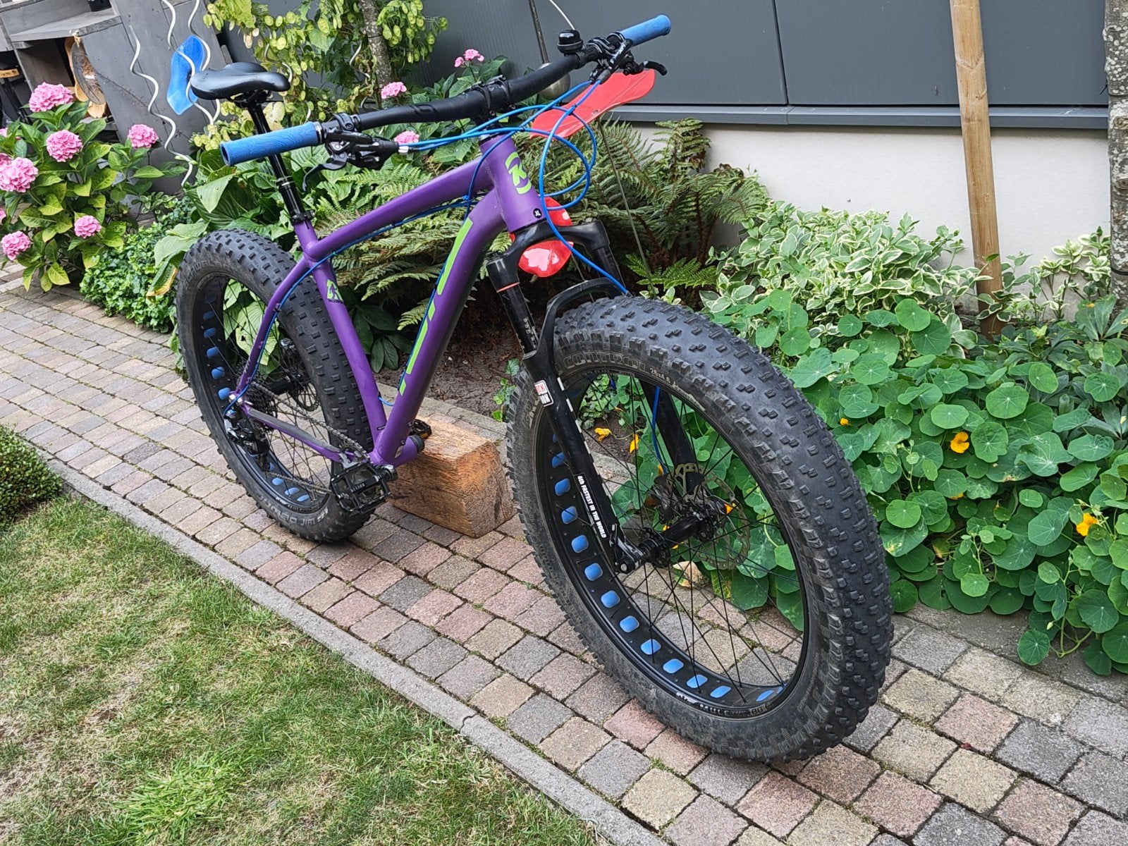Kona Wozo Fatbike - XL - Paars/Groen, 57 cm of meer, Ophalen, Overige merken