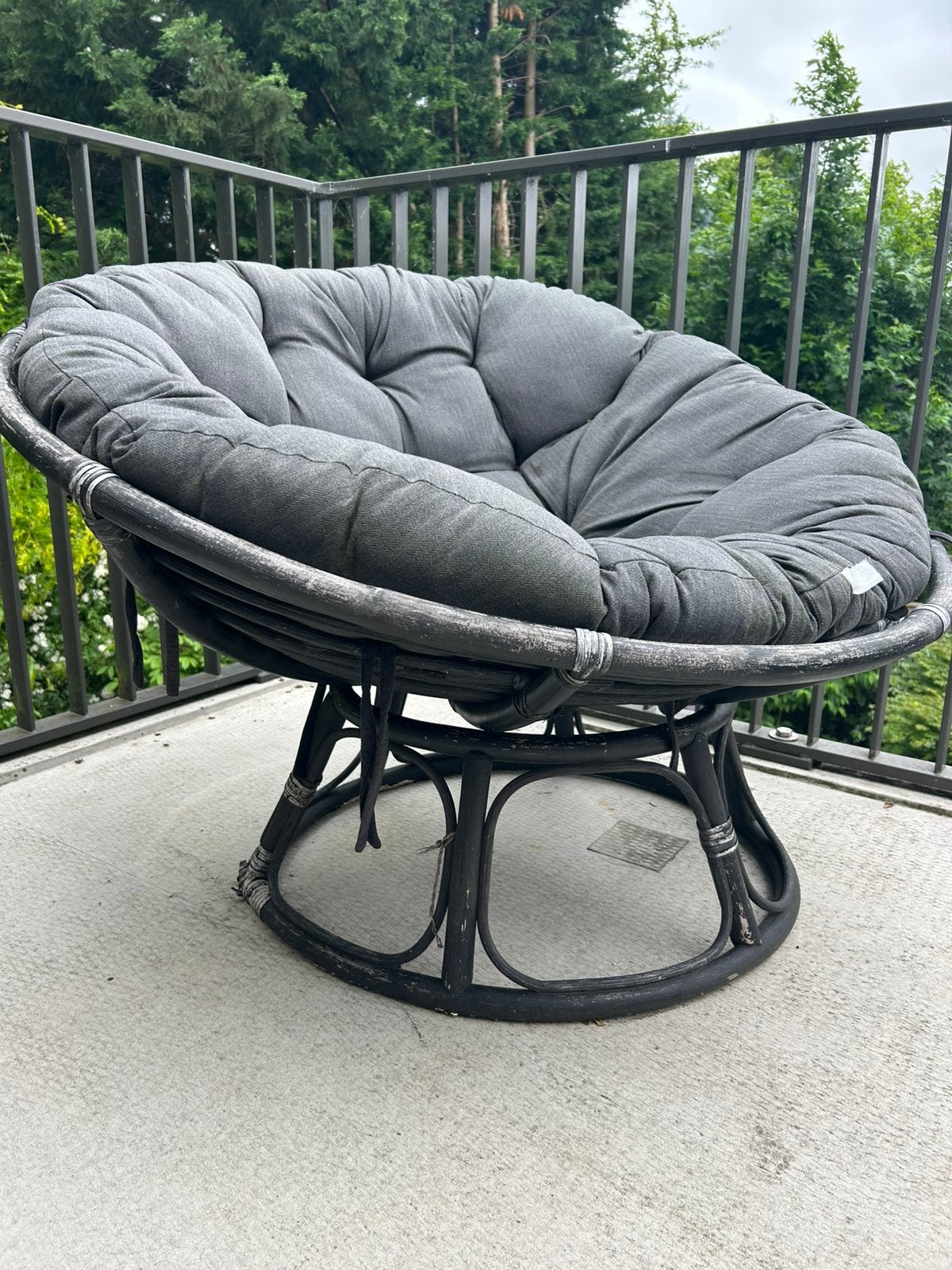 2 relaxstoelen voor tuin of balkon, Ophalen, Gebruikt, Rotan