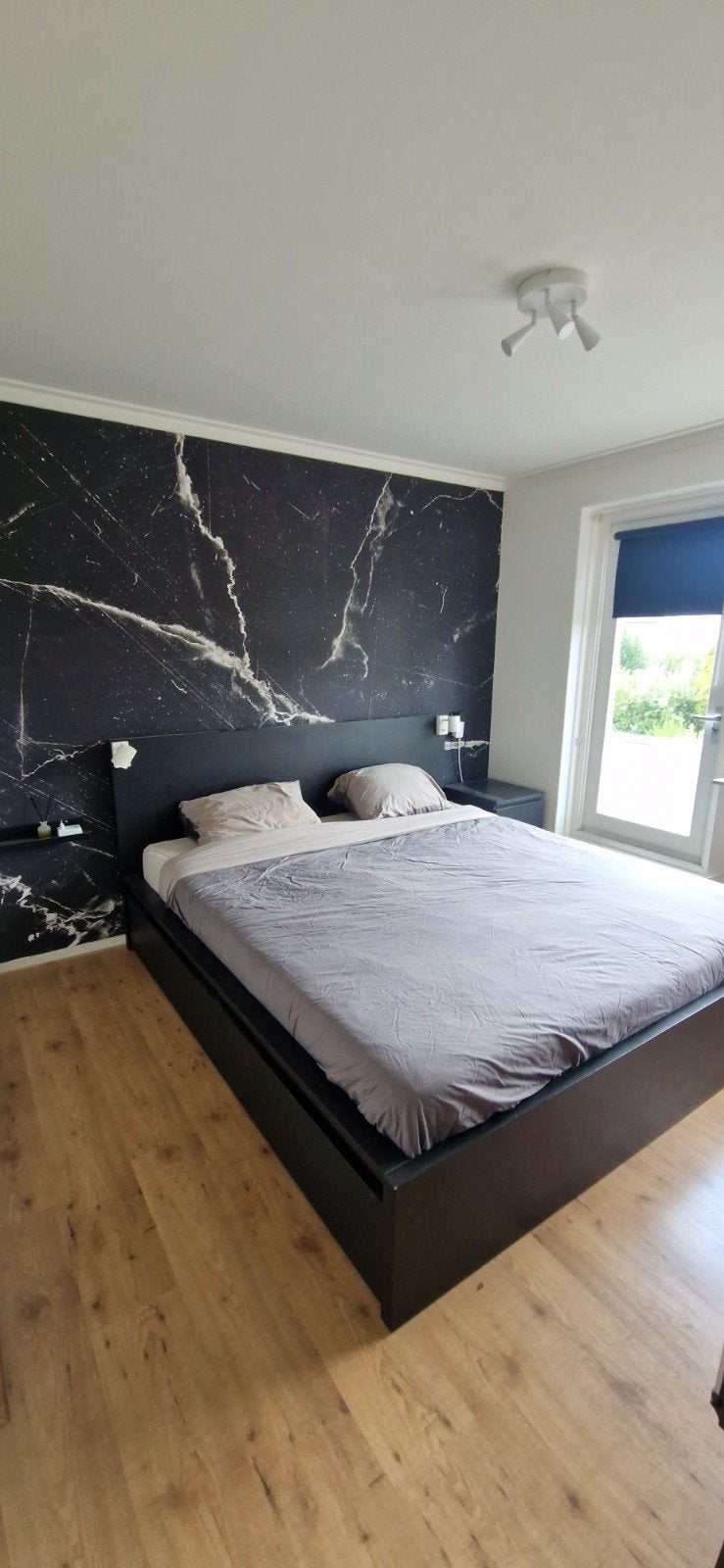 Bed MALM van Ikea 180x 200, Ophalen, Gebruikt, Zwart, Tweepersoons