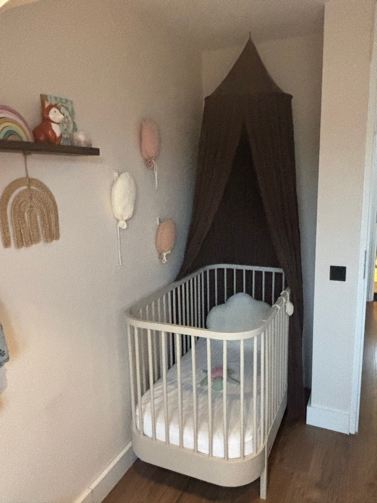 Jollein klamboe voor in de babykamer, Ophalen, Bruin, Jollein, Zo goed als nieuw