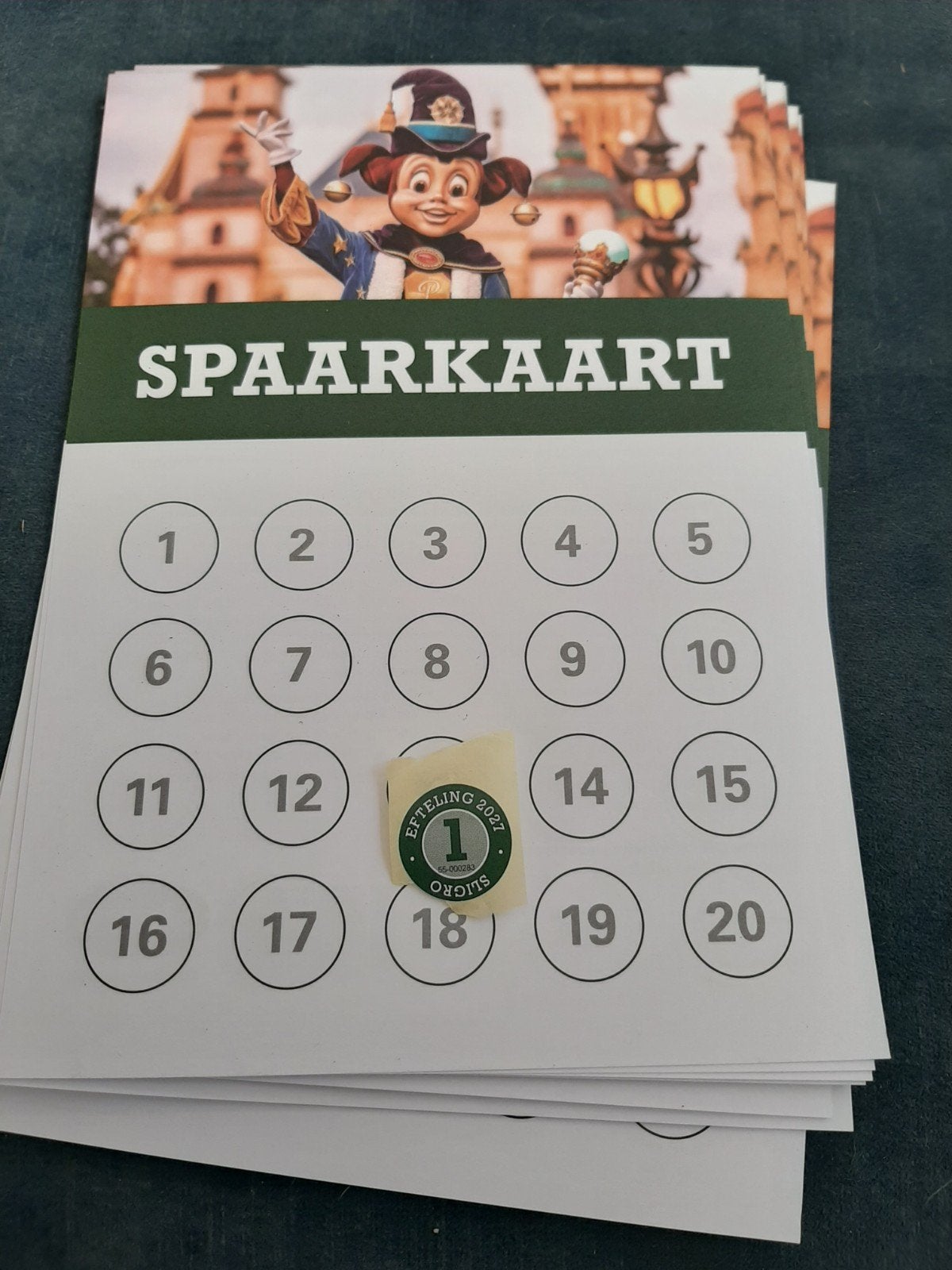 Sligro Efteling spaarzegel (1 stuk), Ophalen of Verzenden