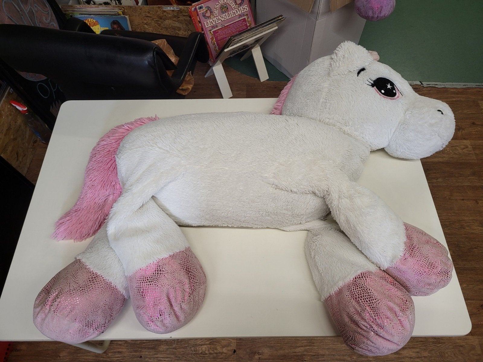 Eenhoorn Knuffel, Kringloop Laares, Overige typen, Ophalen of Verzenden, Minkmaatstraat 126