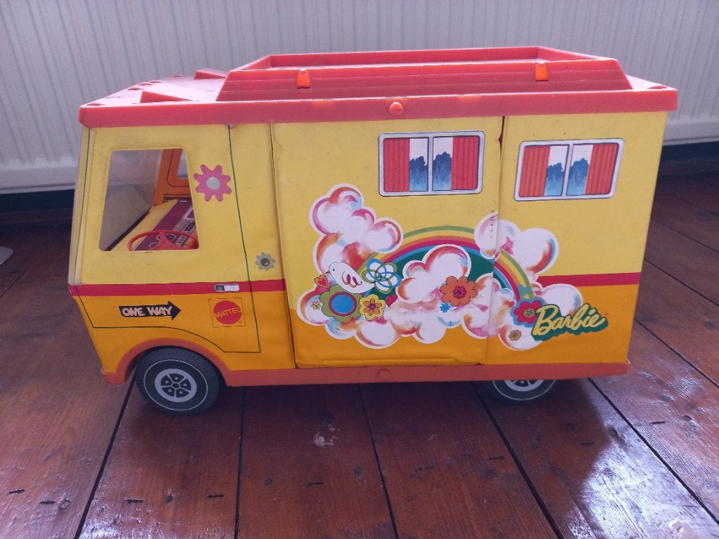 Barbie camper vintage, Kinderen en Baby's, Speelgoed | Speelgoedvoertuigen, Ophalen, Gebruikt