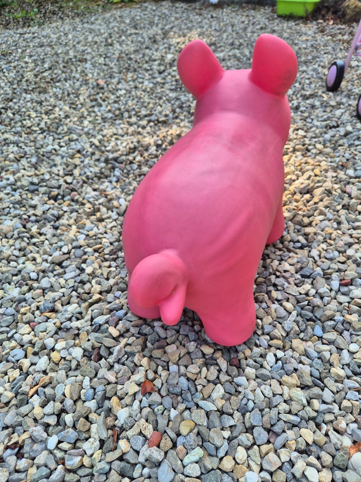 Leuke roze skippybal varken, Ophalen, Gebruikt