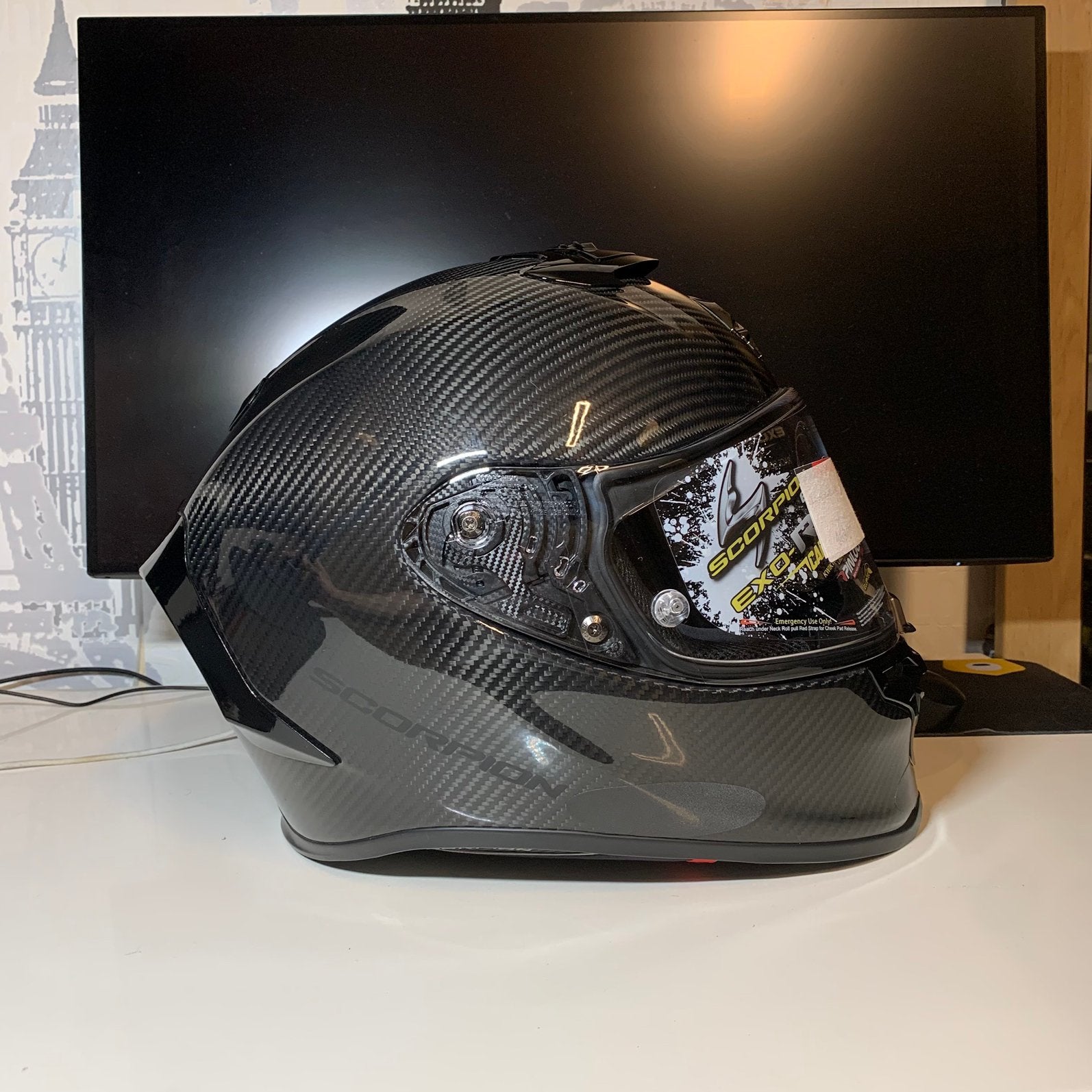 Scorpion Exo R1 Carbon Solid Motorhelm – Reride Motowear, Overige merken, Ophalen of Verzenden, Scorpion, Dames