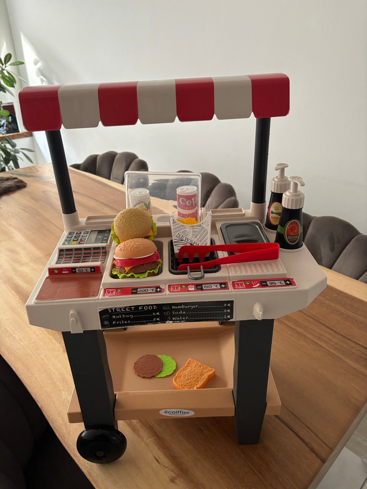 Ecoiffier Street Food Speelset - Hamburgerkraam, Ophalen of Verzenden, Gebruikt, Jongen of Meisje