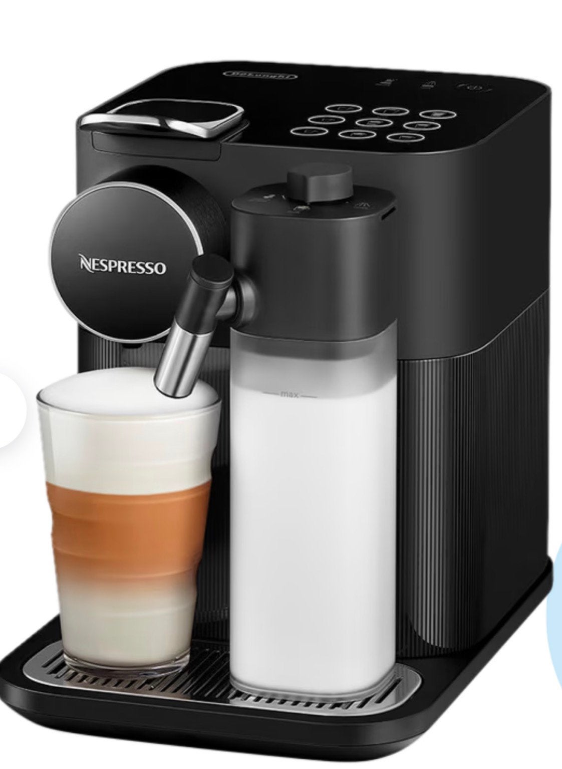 Nespresso Gran Lattissima Black, Gebruikt, Koffiemachine, Ophalen of Verzenden, 1 kopje