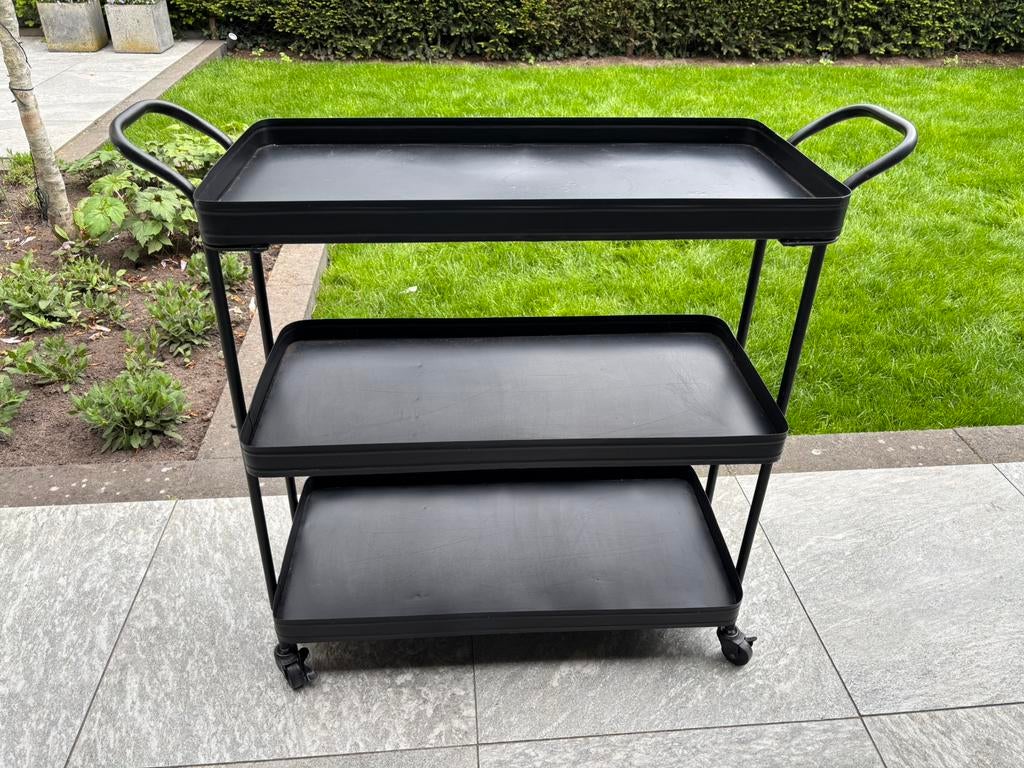 BePure Home tea trolley zwart, Ophalen, Gebruikt, 50 tot 100 cm, 25 tot 50 cm