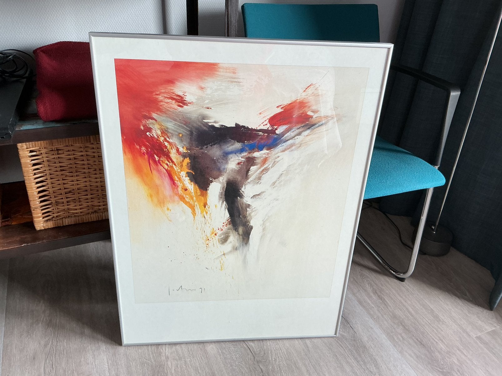 Modern schilderij, Ophalen