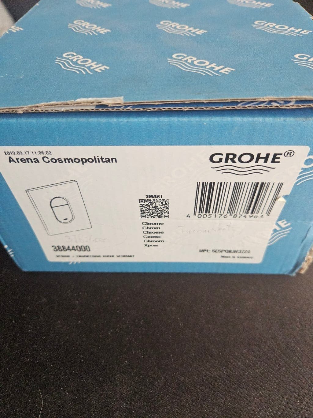 Grohe Arena Cosmopolitan bedieningspaneel chroom nieuw., Doe-het-zelf en Verbouw, Ophalen of Verzenden, Nieuw, Chroom, Kraan