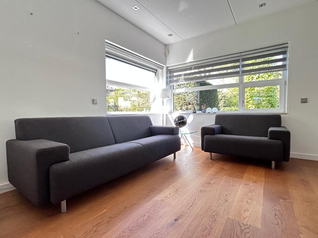Luxe Cloak design bank + loveseat | gelijk beschikbaar, Ophalen, Driepersoons, 75 tot 100 cm, Zo goed als nieuw