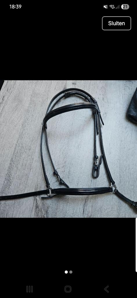 Eques ijslanderhoofstel, Dieren en Toebehoren, Paarden en Pony's | Hoofdstellen en Tuigage, Ophalen of Verzenden, Zo goed als nieuw