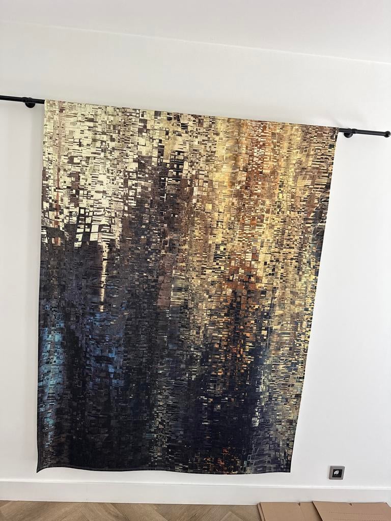 Wandkleed met abstract patroon 190x145 cm, Ophalen, Overige typen, Zo goed als nieuw, 75 tot 100 cm