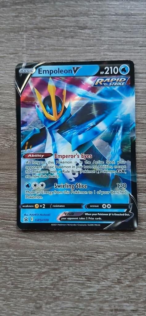 Empoleon V SWSH108, Ophalen of Verzenden, Zo goed als nieuw, Losse kaart, Foil