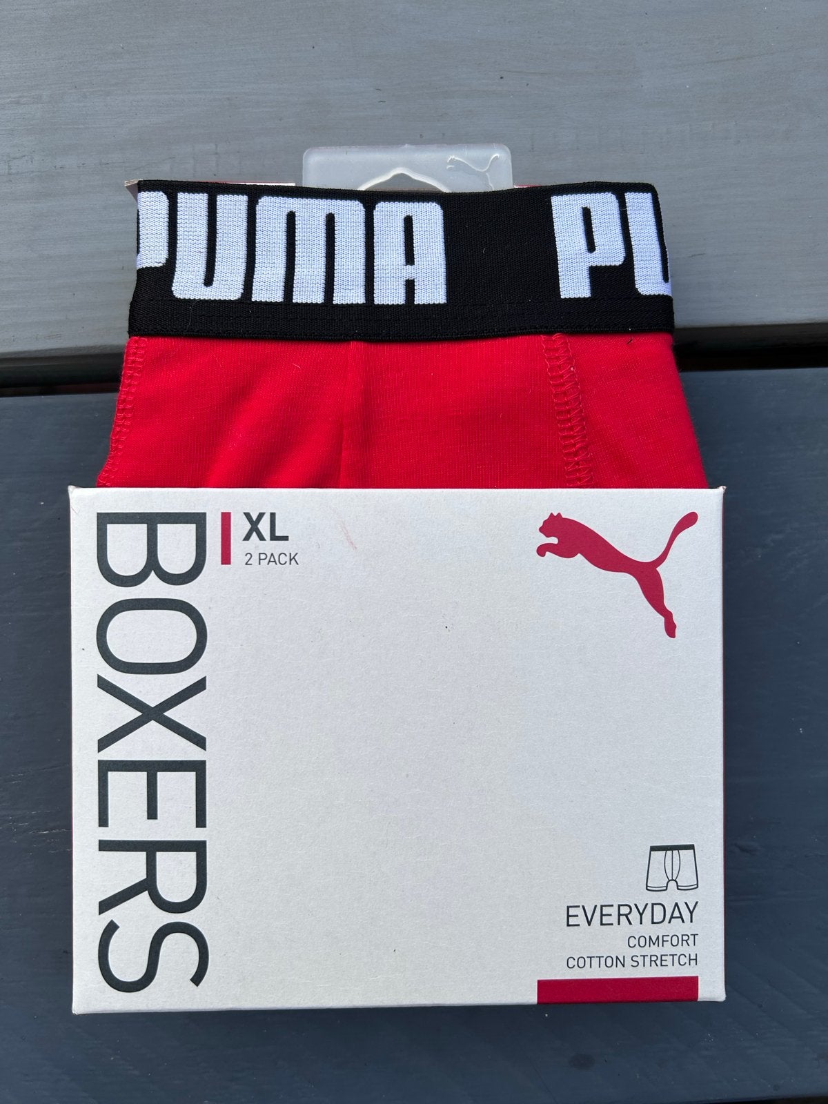Puma Boxers 2-pack - Rood & Zwart - Maat XL, Ophalen of Verzenden, Zwart, Boxer