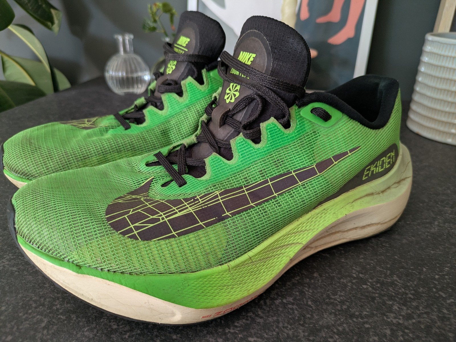 Nike zoom fly 5 Mt 44 'Ekiden', Gebruikt, Ophalen of Verzenden, Hardlopen, Hardloopschoenen