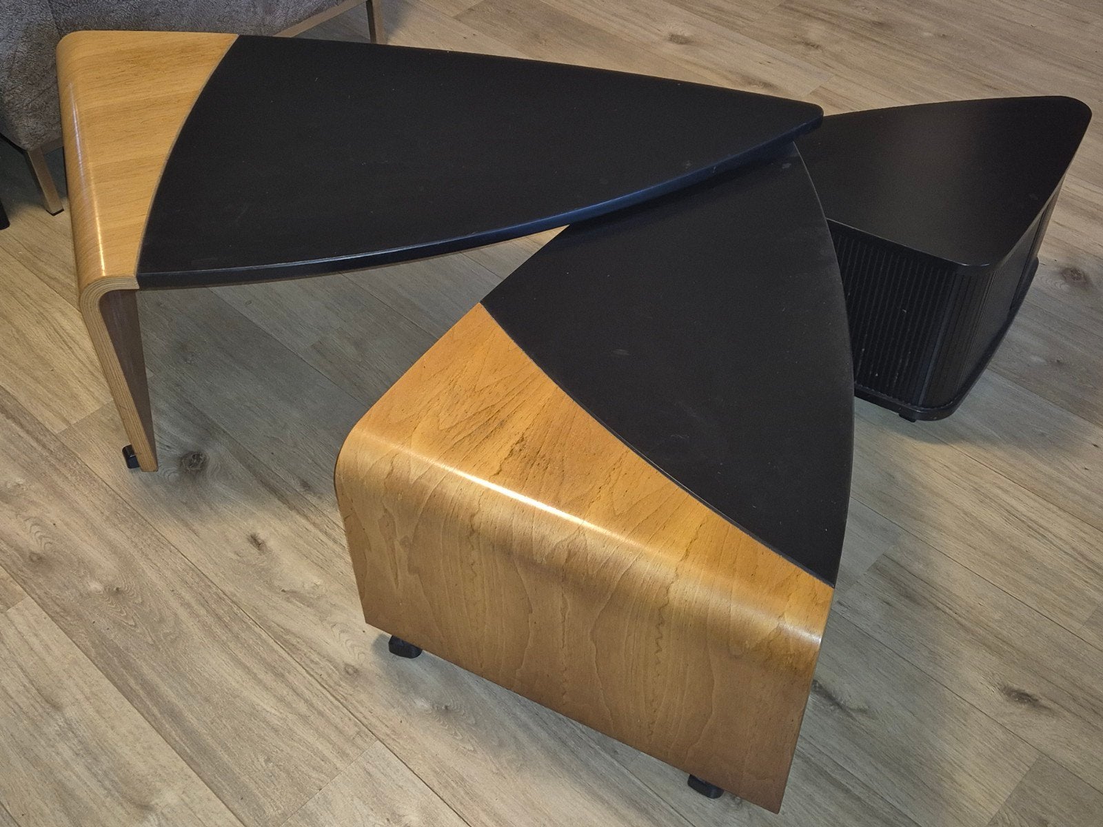 Leolux Meropida salontafel jaren '90 design, Ophalen, Gebruikt, 200 cm of meer, Overige vormen