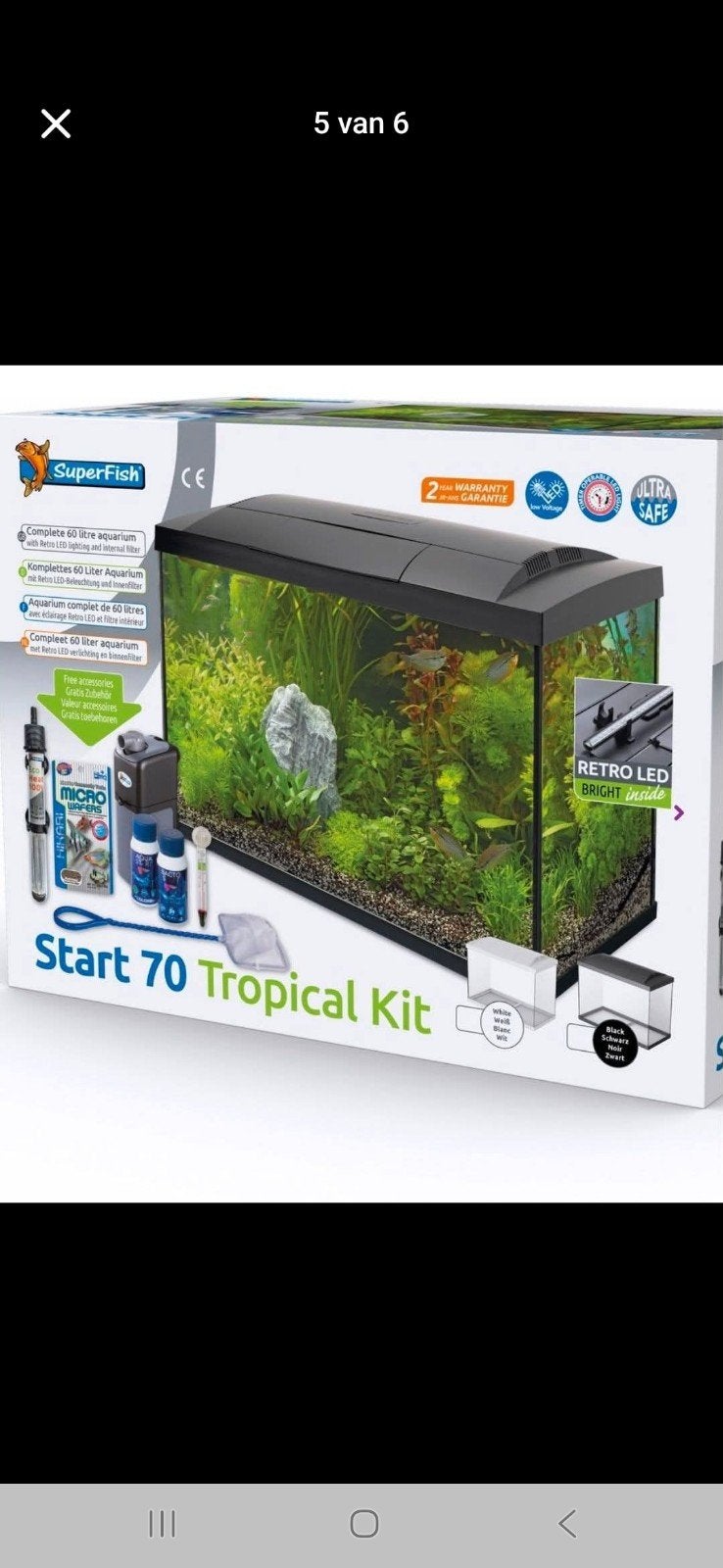 Aqaurium start 70 Tropical kit, Dieren en Toebehoren, Ophalen, Leeg aquarium