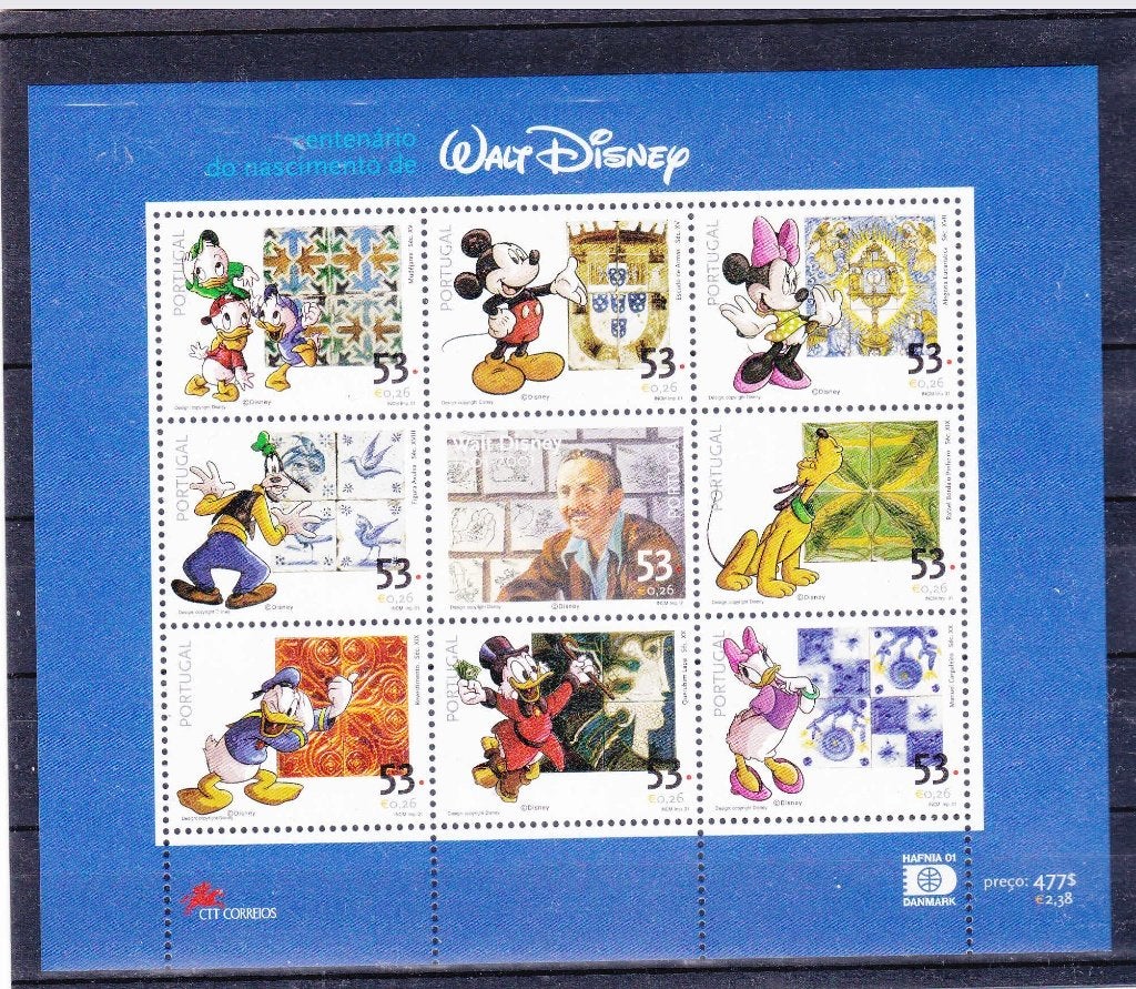 Portugal disney, Postzegels en Munten, Ophalen of Verzenden, Portugal, Postfris