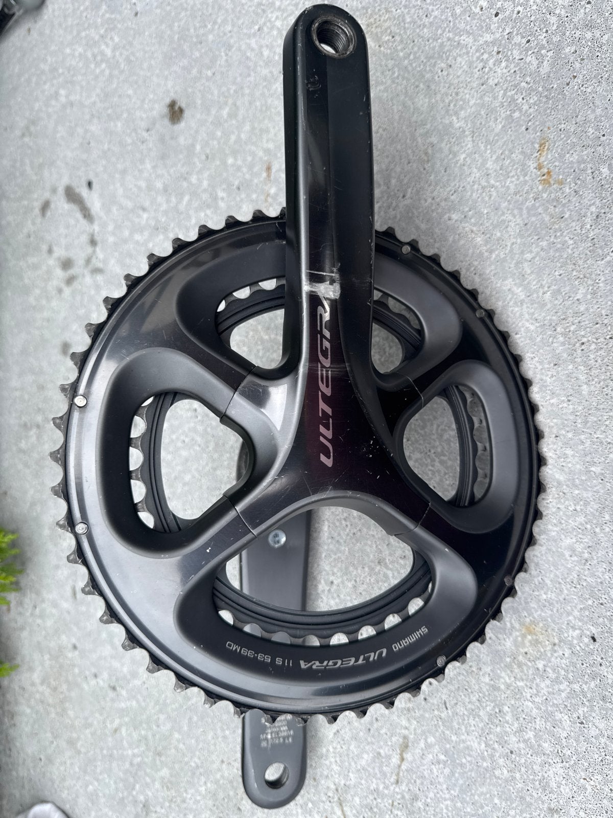 Shimano Ultegra Crankstel 53-39 MD, Gebruikt, Carbon, Meer dan 20 versnellingen, 53 tot 57 cm