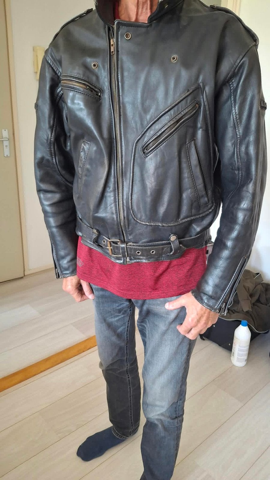 Vintage motorjack, Motoren, Kleding | Motorkleding, Ophalen of Verzenden, Tweedehands, Jas | leer