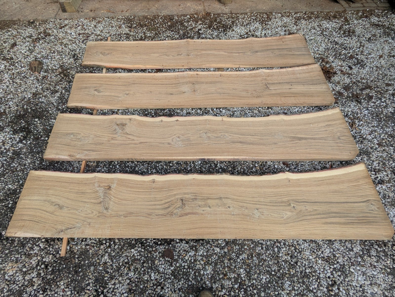 Eiken planken, Doe-het-zelf en Verbouw, Hout en Planken, Ophalen, 25 tot 50 mm, Eiken, Nieuw