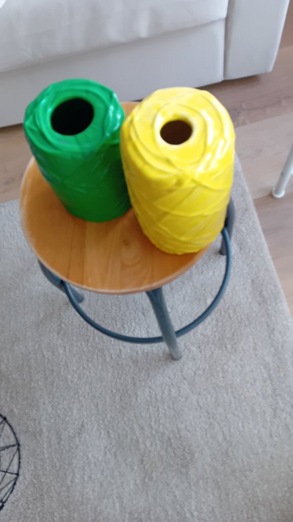 Vazen 2 mooie gekleurde bloem vazen nieuw, Ophalen of Verzenden, Nieuw, Overige materialen