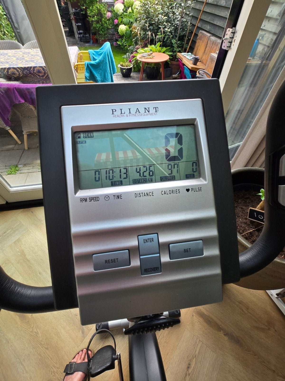 Hometrainer Pliant Health & Fitness Equipment, Ophalen, Kunststof, Gebruikt, Benen