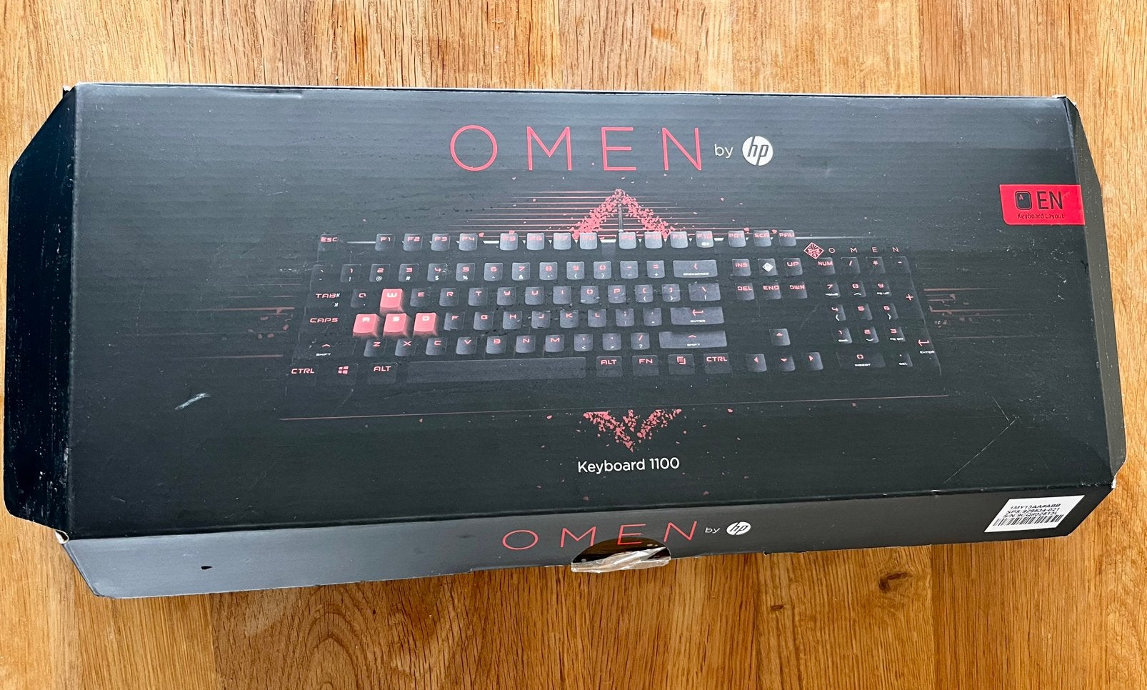 (Game) keyboard 1100 Omen HP zwart met rood, Computers en Software, Toetsenborden, Ophalen, Zo goed als nieuw