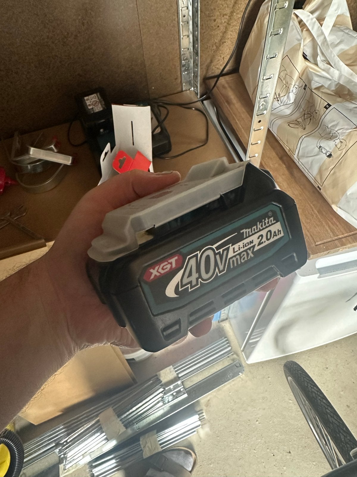 Makita XGT 40V Max 2.0Ah Accu, Ophalen, Nieuw
