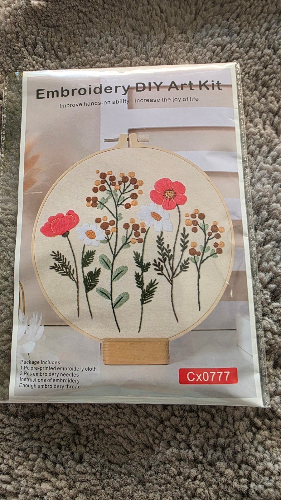 Borduurpakket DIY Art Kit met borduurring, Ophalen of Verzenden, Nieuw, Handborduren, Borduurpakket
